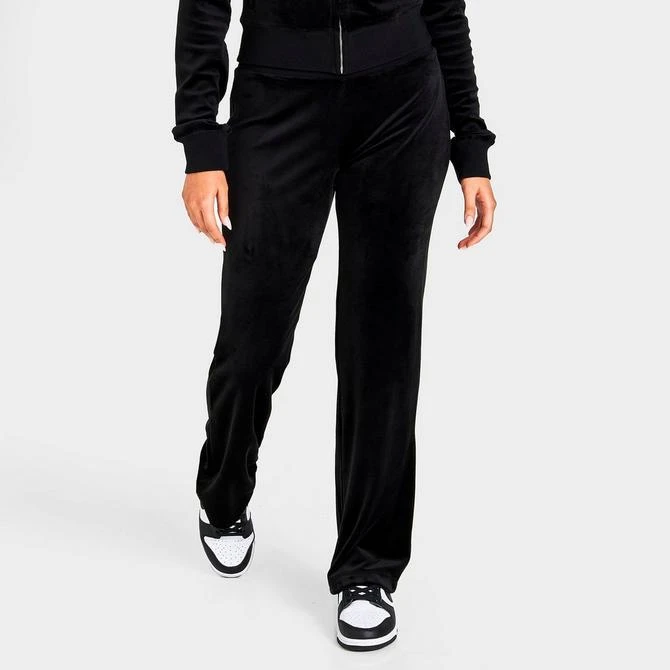 商品Juicy Couture|Women's Juicy Couture OG Big Bling Velour Track Pants,价格¥746,第3张图片详细描述