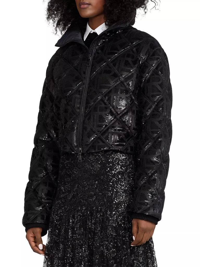 商品Ralph Lauren|Sequined Logo Puffer Jacket,价格¥20967,第4张图片详细描述