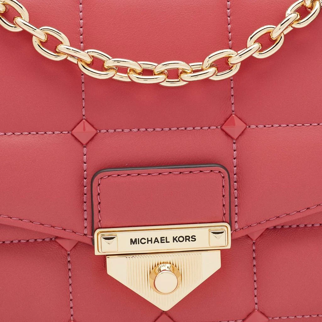 商品Michael Kors|MICHAEL Michael Kors Pink Quilted Leather Large Soho Shoulder Bag,价格¥2697,第5张图片详细描述