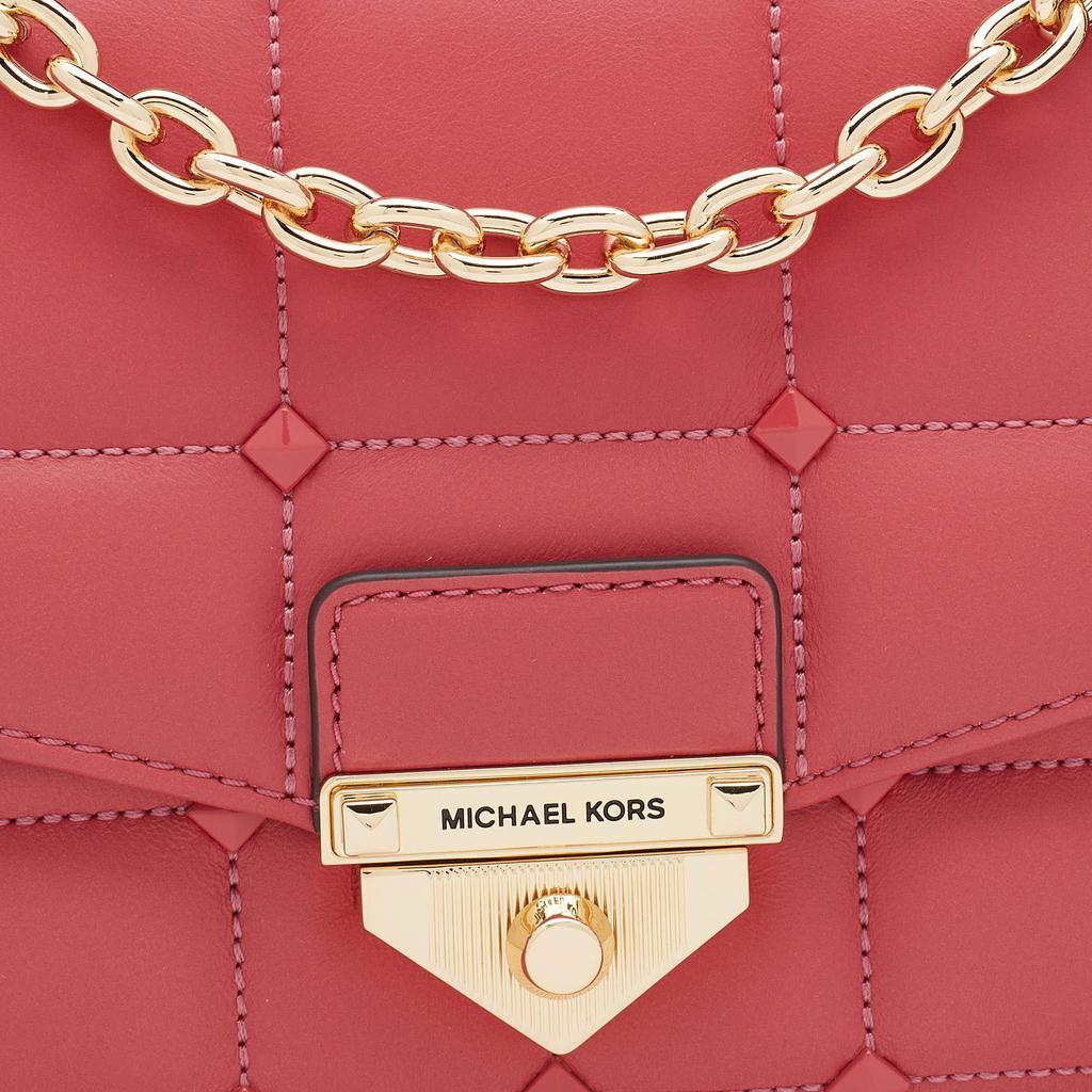 商品Michael Kors|MICHAEL Michael Kors Pink Quilted Leather Large Soho Shoulder Bag,价格¥2548,第7张图片详细描述