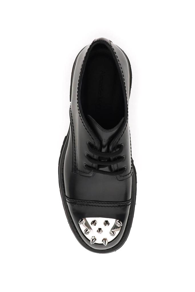 Alexander Mcqueen Leather Lace Up Shoes With Studded Toe Cap商品第2张图片规格展示