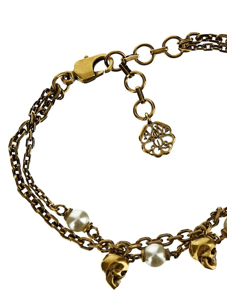 商品Alexander McQueen|Pearl Skull Chain Bracelet,价格¥1627,第2张图片详细描述