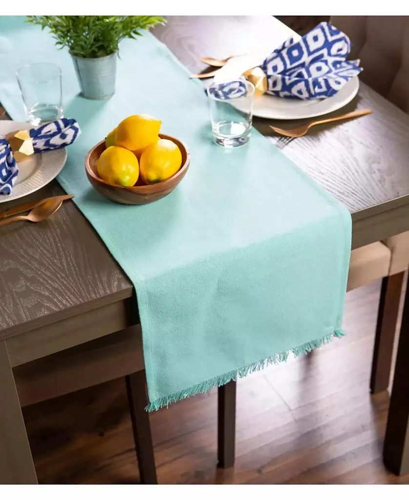 Solid Heavyweight Fringed Table Runner 商品