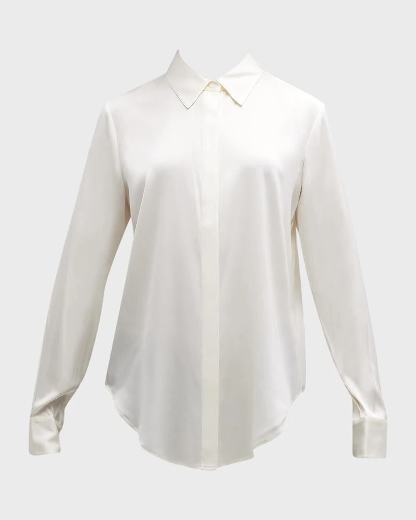 商品Theory|Sunaya Stretch Silk Button-Down Blouse,价格¥1429,第2张图片详细描述