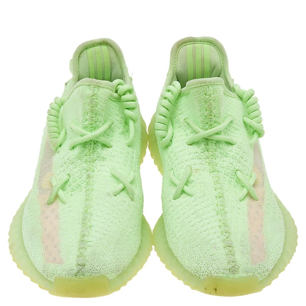 商品[二手商品] YEEZY|Yeezy x Adidas Green Knit Fabric Boost 350 V2 "Glow in The Dark" Low Top Sneakers Size 39 1/3,价格¥1213,第3张图片详细描述
