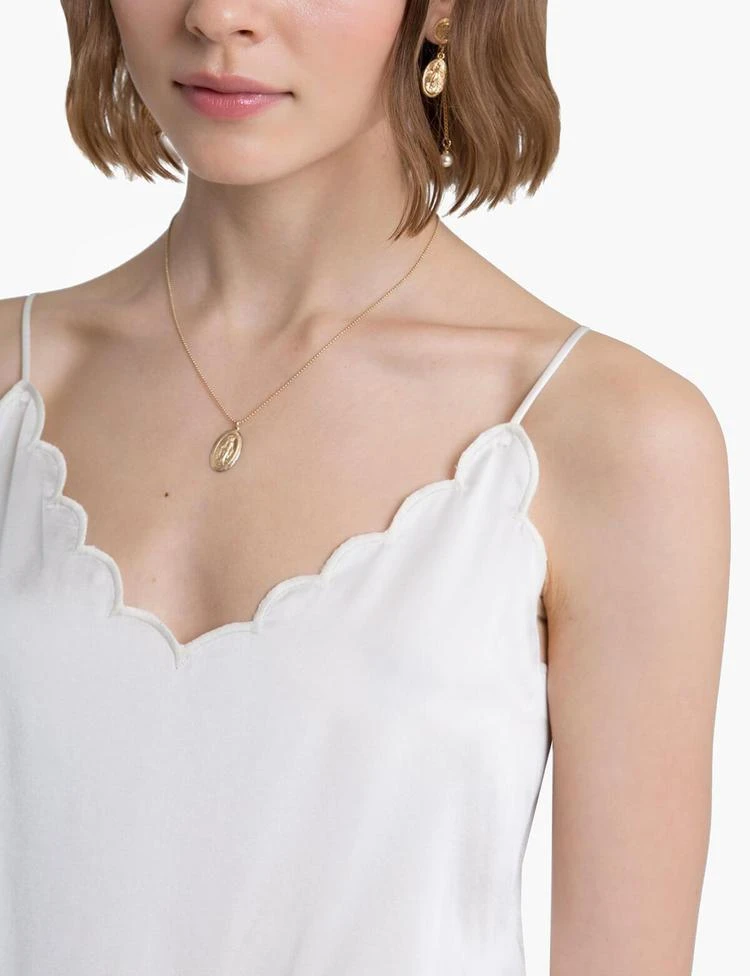 商品Pixie Market|Cult Silk Scalloped Cami,价格¥482,第3张图片详细描述