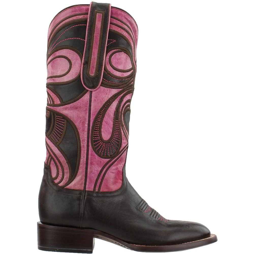 商品Lucchese|Hypnotic Swirl Square Toe Cowboy Boots,价格¥1022,第1张图片