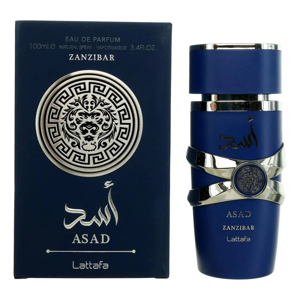 商品Lattafa|Zanzibar Asad by , 3.4 oz EDP Spray for Men,价格¥268,第1张图片