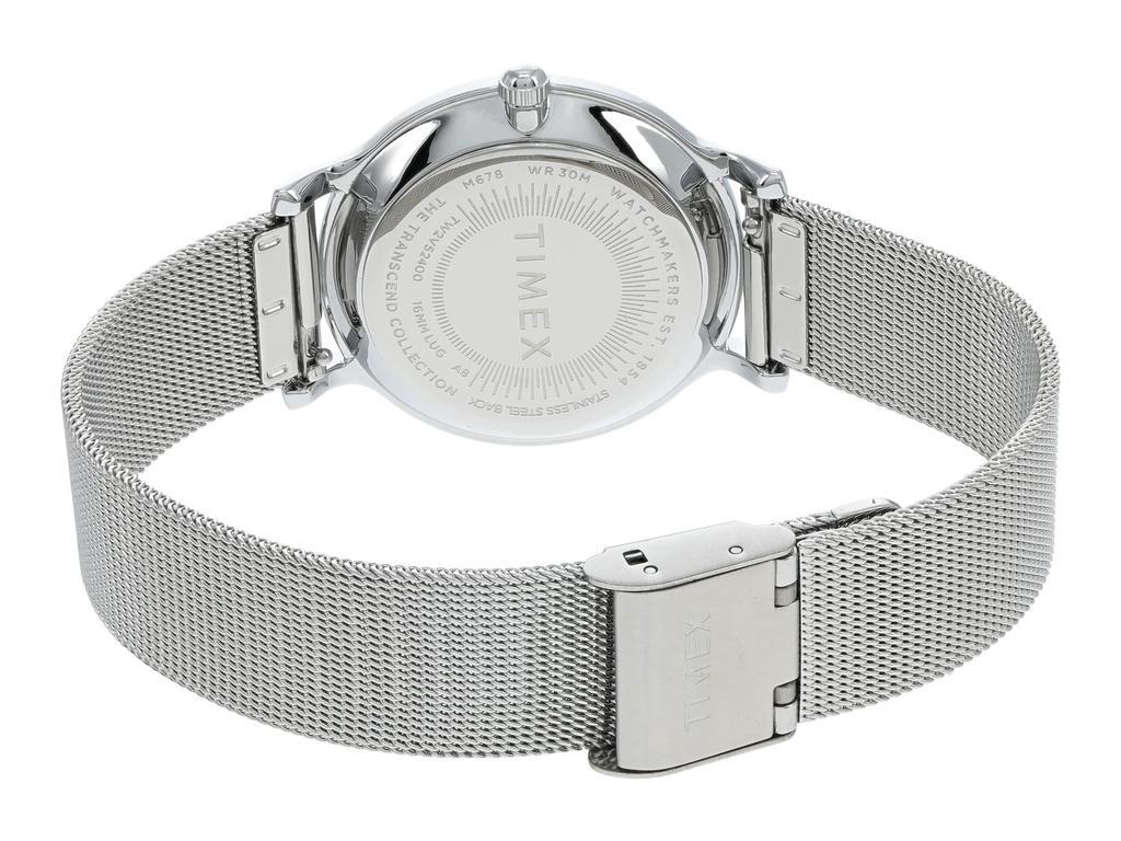 商品Timex|34 mm Transcend with Crystals 3-Hand Mesh Band Watch,价格¥736,第5张图片详细描述