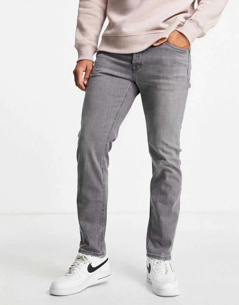 商品Jack & Jones|Jack & Jones Intelligence Mike straight fit jeans in vintage in light grey,价格¥198,第1张图片
