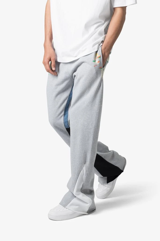 商品MNML|Contrast Bootcut Sweatpants - Grey,价格¥512,第3张图片详细描述