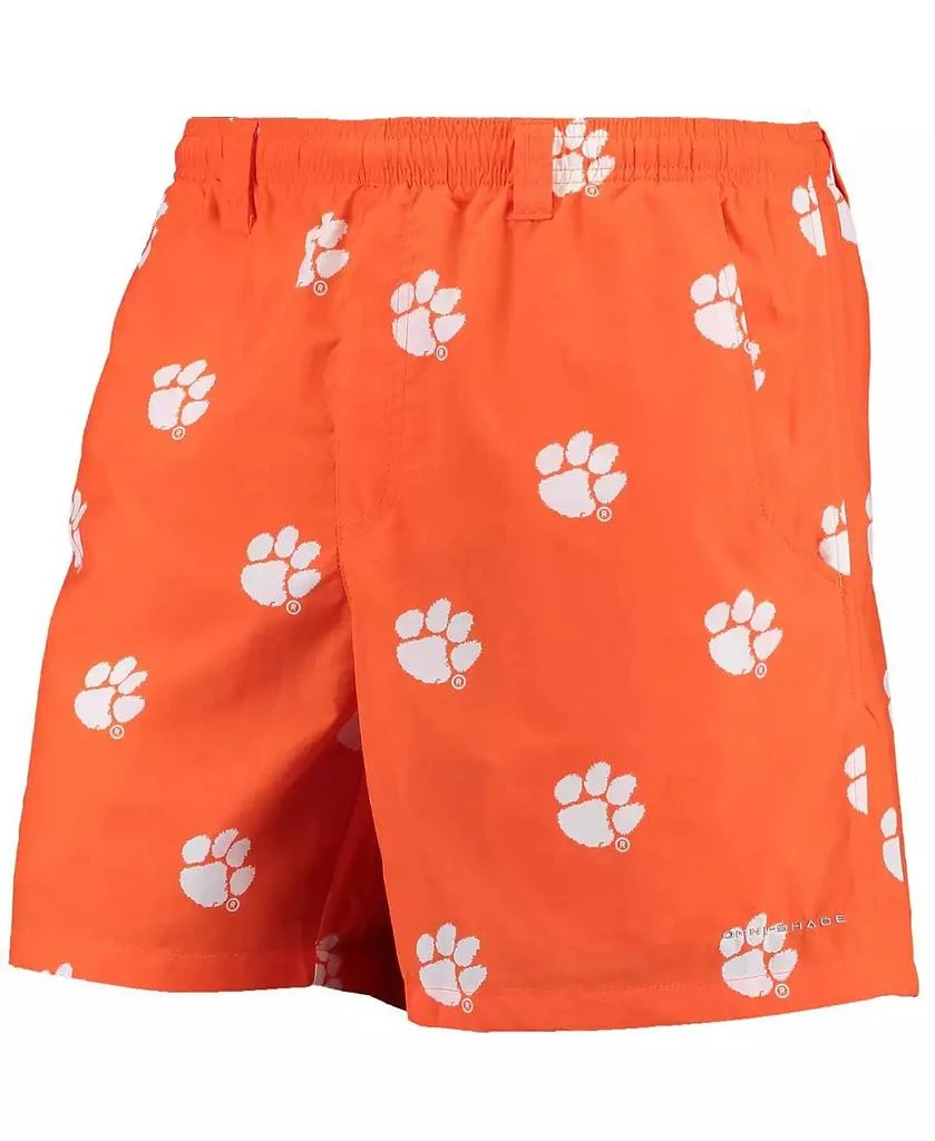 商品Columbia|Men's Orange Clemson Tigers PFG Backcast II 6" Omni-Shade Hybrid Shorts,价格¥277,第1张图片