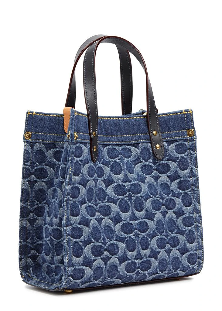 商品Coach|Field blue logo-jacquard denim tote,价格¥3276,第2张图片详细描述