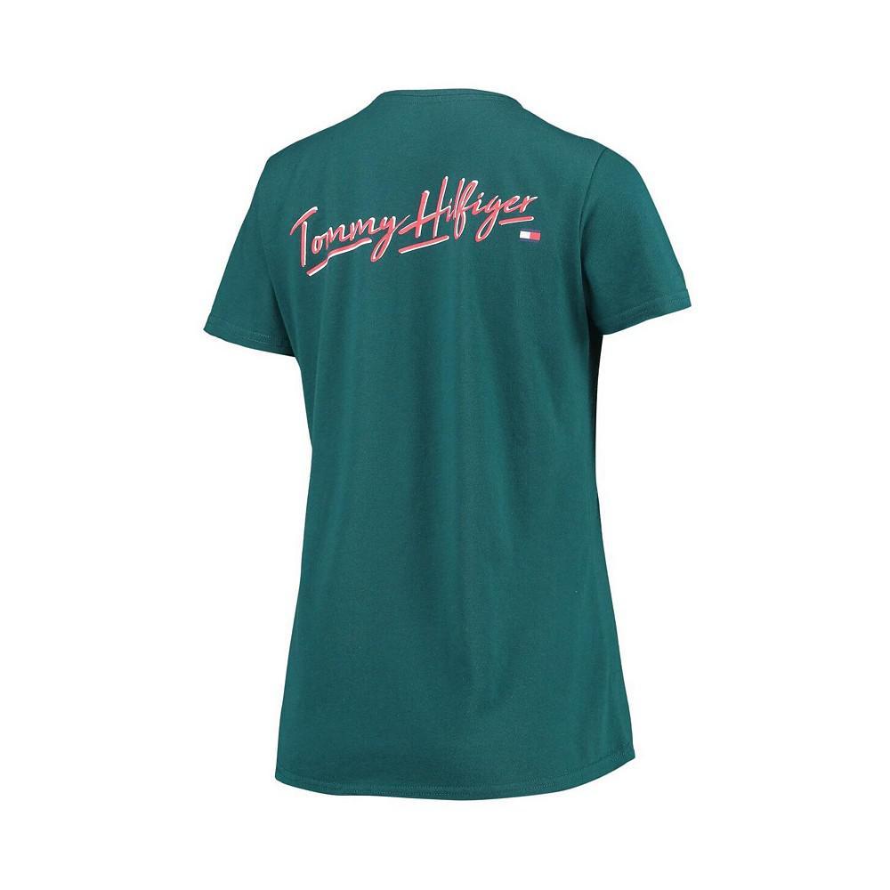 商品Tommy Hilfiger|Women's Midnight Green Philadelphia Eagles Riley V-Neck T-shirt,价格¥251,第5张图片详细描述