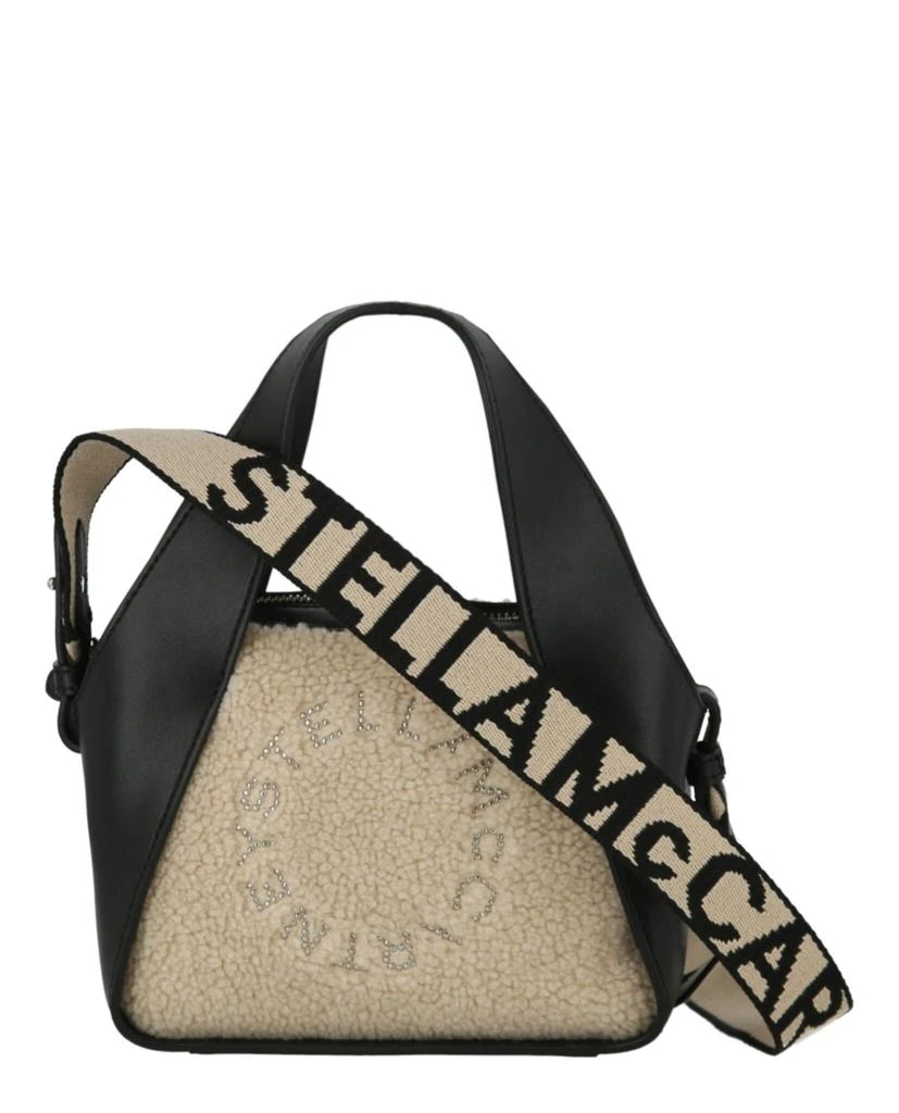 商品Stella McCartney|Small Shearling Logo Stud Tote,价格¥2251,第1张图片