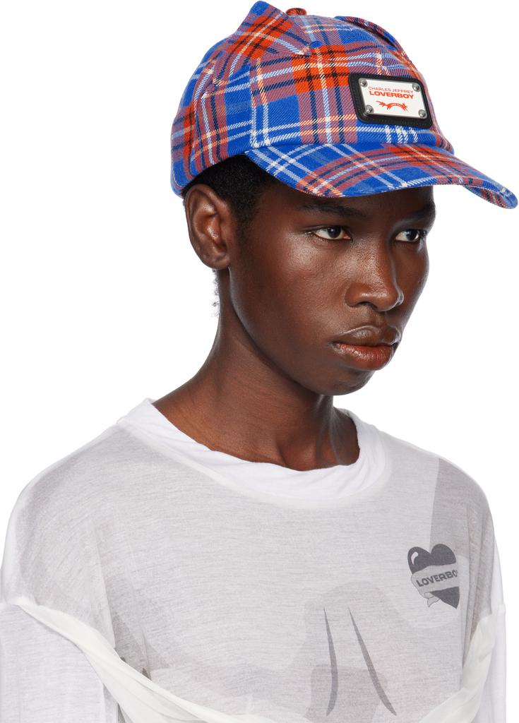 Charles Jeffrey Loverboy Blue & Red Ears Cap - Hats - BeyondStyle