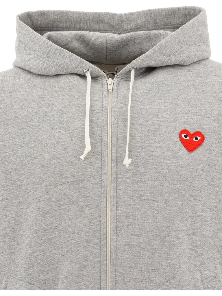 商品Comme des Garcons|Comme des Garçons Play Heart Logo Patch Zipped Hoodie,价格¥1691,第3张图片详细描述