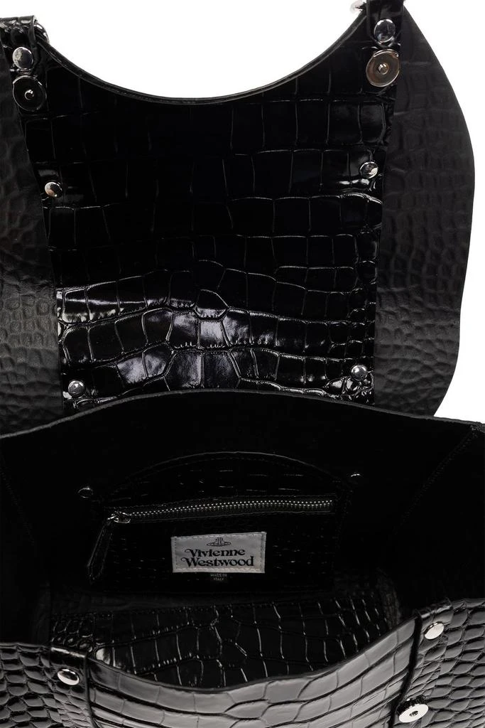商品Vivienne Westwood|Vivienne Westwood Betty Orb Plaque Medium Tote Bag,价格¥4334,第4张图片详细描述