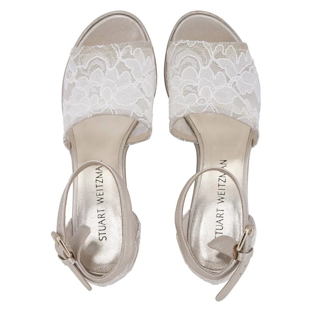 商品Stuart Weitzman|Open Box - Stuart Weitzman Vienna Lace 75 Wedge Sandals,价格¥1414,第3张图片详细描述