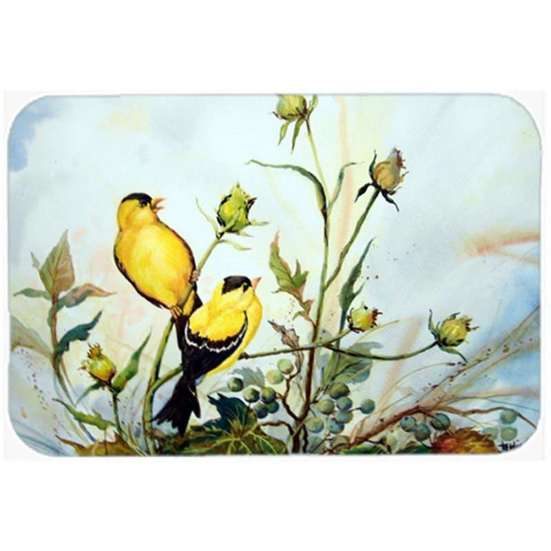 商品Caroline's Treasures|Joyful Morning Birds Glass Cutting Board Large,价格¥323,第1张图片