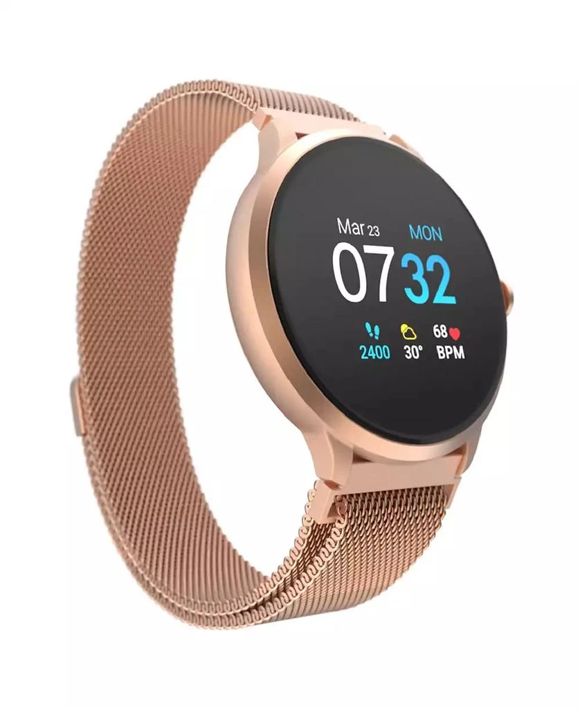 商品iTouch|Women's Sport 3 Rose Gold-Tone Mesh Strap Fitness Tracker Smartwatch,价格¥860,第1张图片