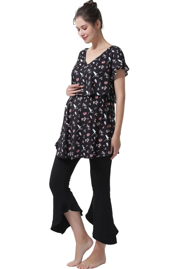 商品Kimi & Kai|Angela Maternity/Nursing Top & Bottom Pajama Set,价格¥665,第3张图片详细描述