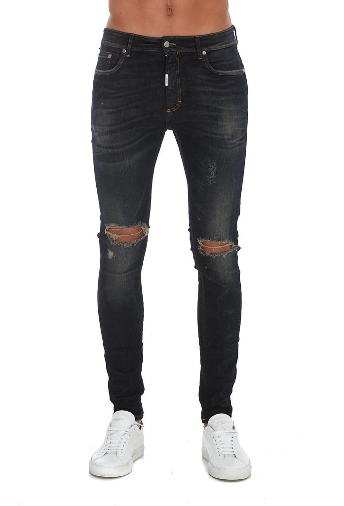 商品[国内直发] Represent|Represent Destroyed Skinny Jeans - 32 / Blue(轻微瑕疵）,价格¥764,第1张图片