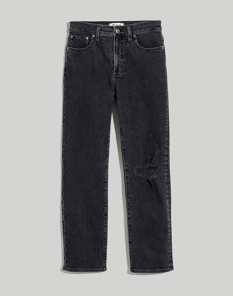 商品Madewell|The Plus Mid-Rise Perfect Vintage Straight Jean in Rosella Wash: Ripped Edition,价格¥401,第5张图片详细描述