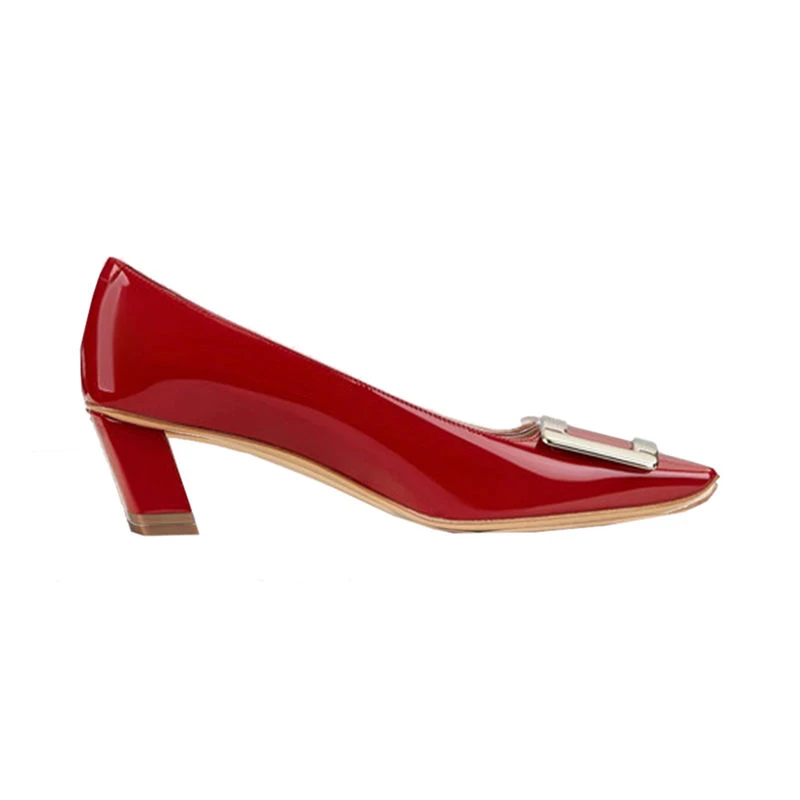 商品Roger Vivier|ROGER VIVIER 红色女士中跟鞋 RVW00600920-D1P-R406,价格¥3647,第1张图片