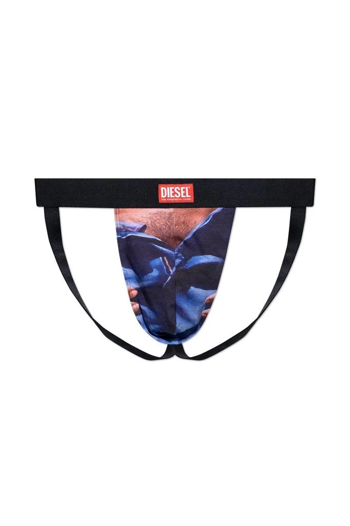 商品Diesel|Diesel X ToFF Pr-Umbr-Jocky Front Printed Jock Strap,价格¥147,第1张图片