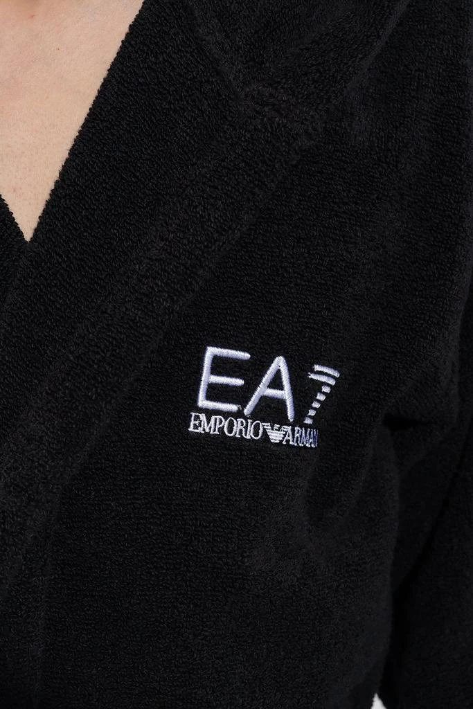 商品Emporio Armani|Ea7 Emporio Armani Logo Embroidered Bathrobe,价格¥618,第4张图片详细描述