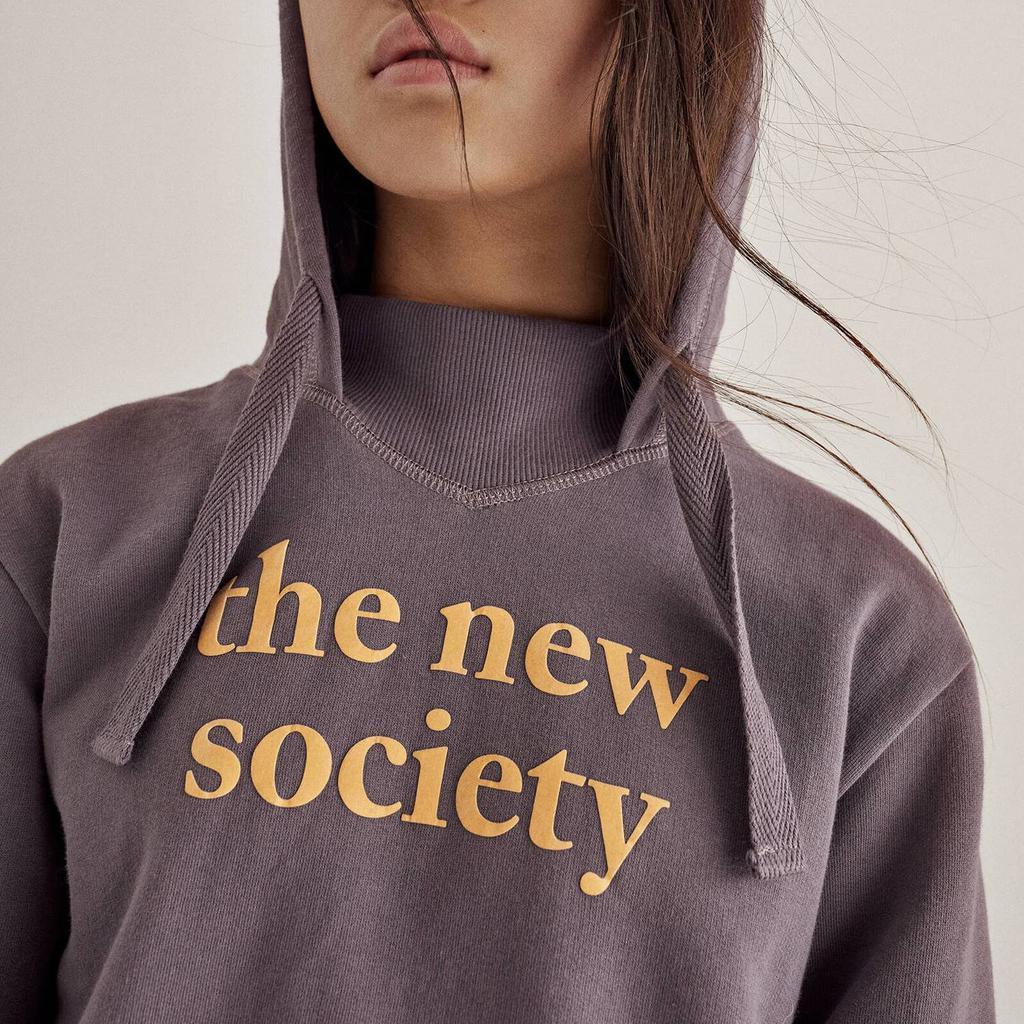 商品The Hut|The New Society Girls Logo-Detailed Cotton Hoodie,价格¥636,第6张图片详细描述