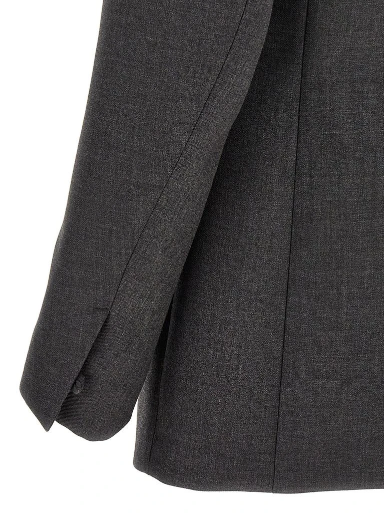商品Zegna|One-And-A-Half Breast Blazer Jackets Gray,价格¥13299,第4张图片详细描述