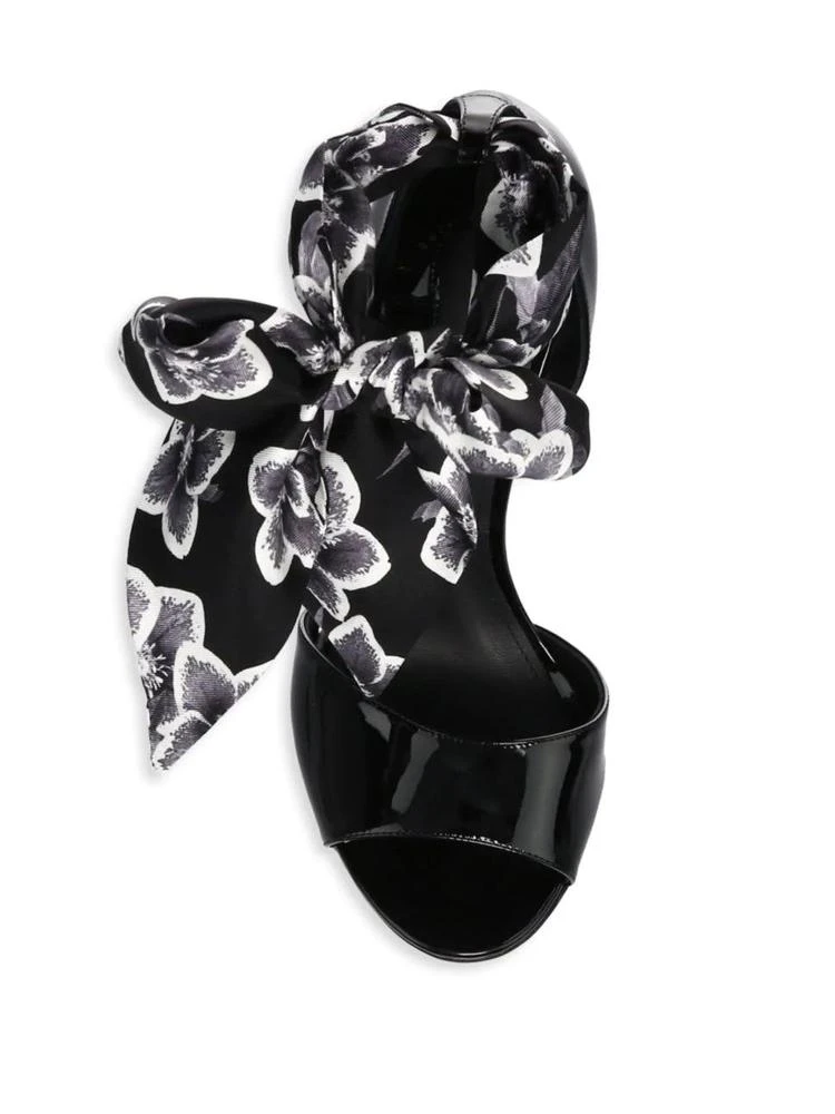 商品Salvatore Ferragamo|Ribbon Patent Leather Ankle Strap Sandals,价格¥2666,第4张图片详细描述