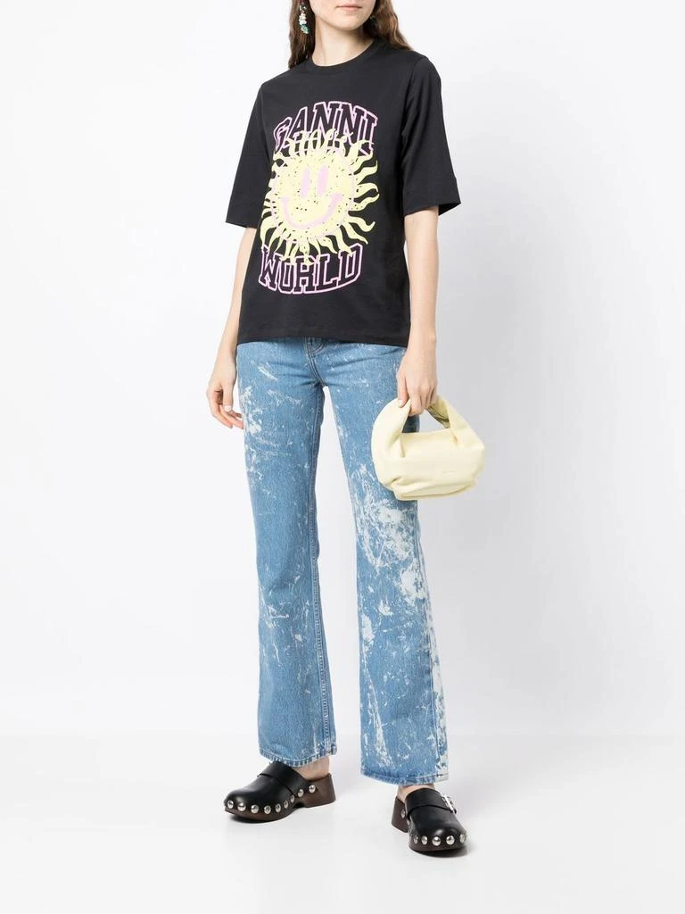 商品Ganni|GANNI GANNI - Smiley relaxed-fit T-shirt,价格¥707,第3张图片详细描述