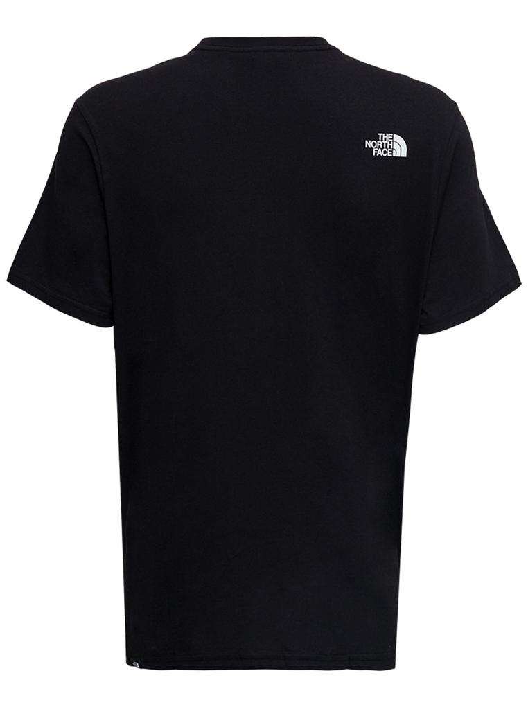 The North Face Black Cotton T-shirt With Logo Print商品第2张图片规格展示