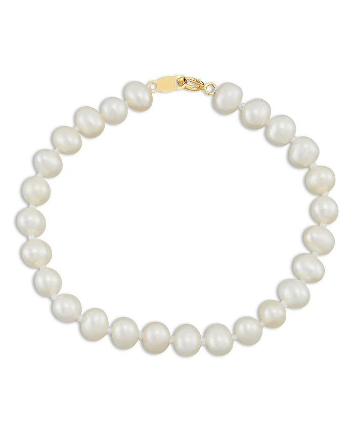 商品Bloomingdale's|Children's  Freshwater Pearl Strand Bracelet and Stud Earrings Set in 14K Yellow Gold,价格¥409,第2张图片详细描述