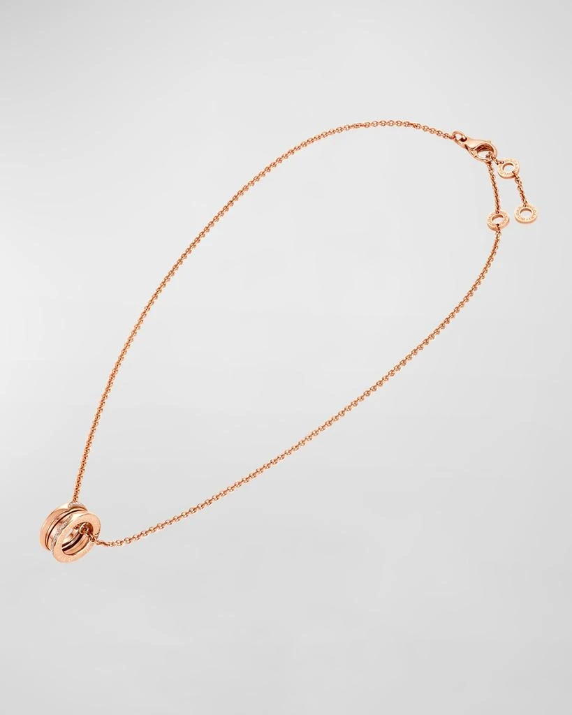 商品BVLGARI|B.Zero1 Rose Gold Wave Diamond Pendant Necklace,价格¥43842,第3张图片详细描述