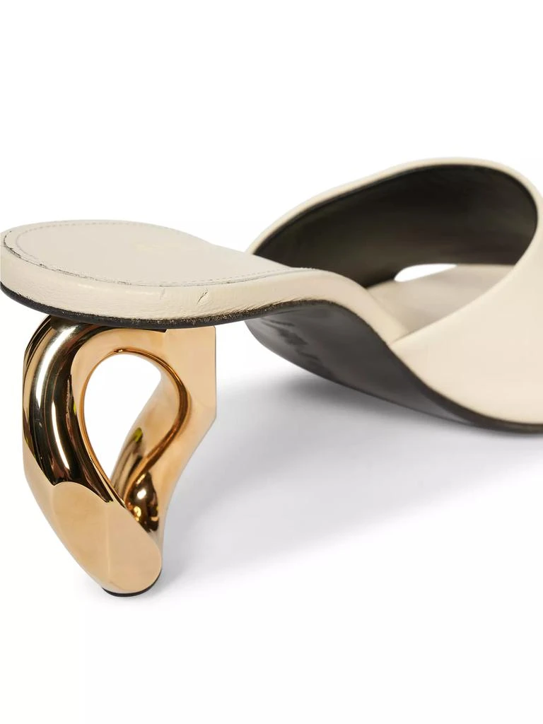 Chain-Heel Leather Mules 商品