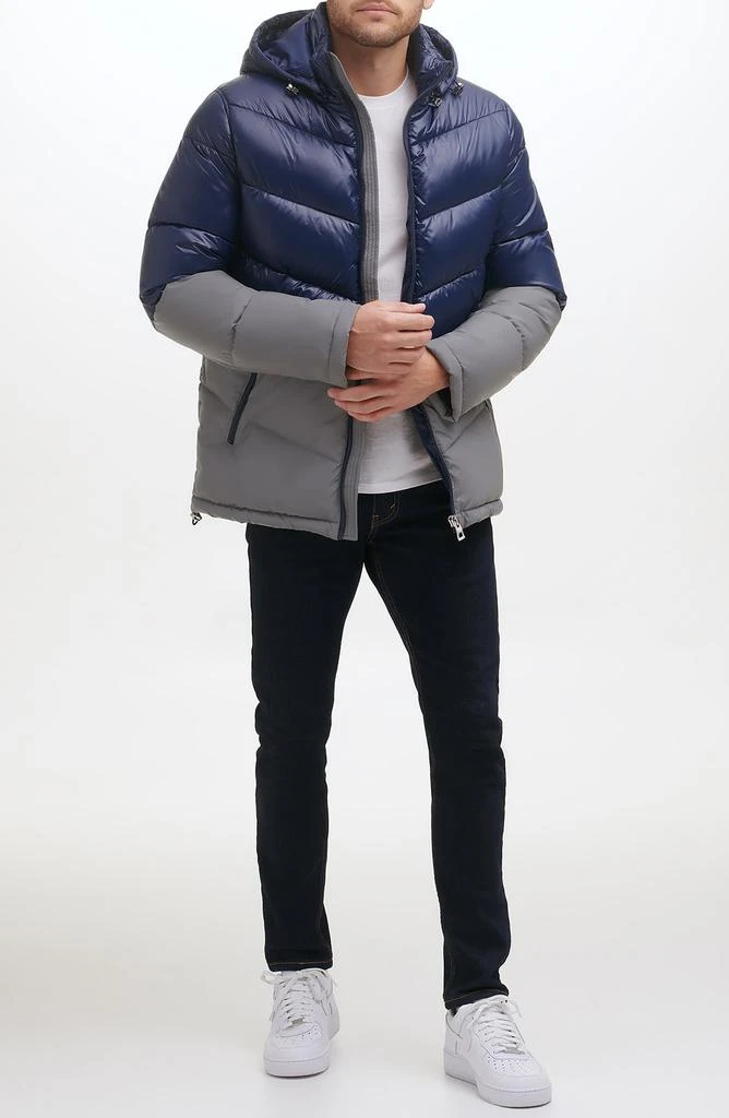 Colorblock Wind & Water Resistant Puffer Jacket 商品