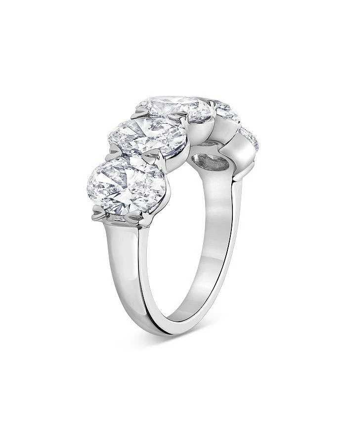 商品Bloomingdale's Fine Collection|Certified Lab Grown Diamond Oval Band in 18K White Gold, 5.0 ct. t.w.,价格¥56645,第3张图片详细描述