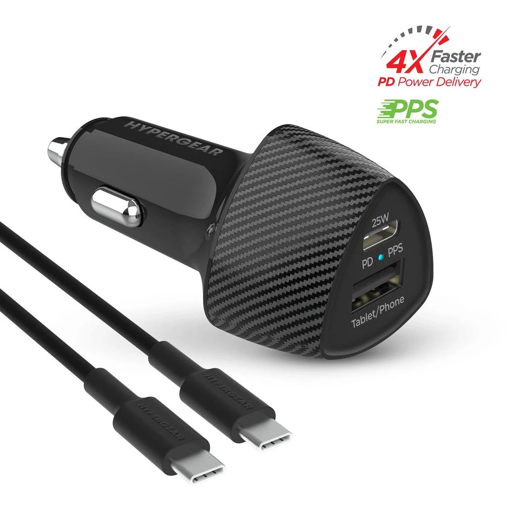 商品HyperGear|SpeedBoost 25W PD USB-C Car Kit,价格¥223,第1张图片