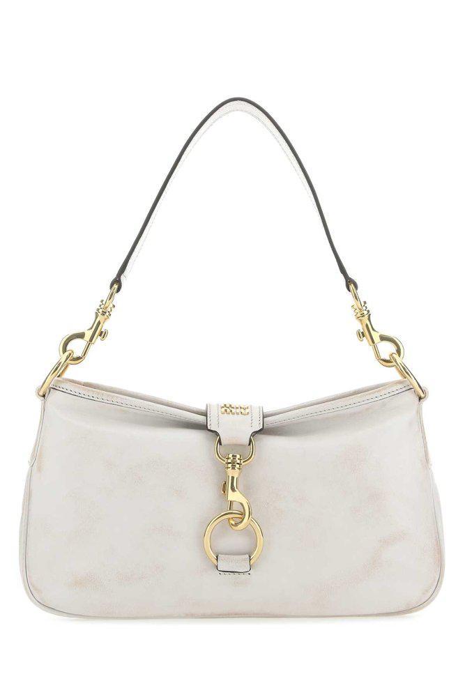 商品Miu Miu|Miu Miu Distressed Zipped Shoulder Bag,价格¥9702,第1张图片