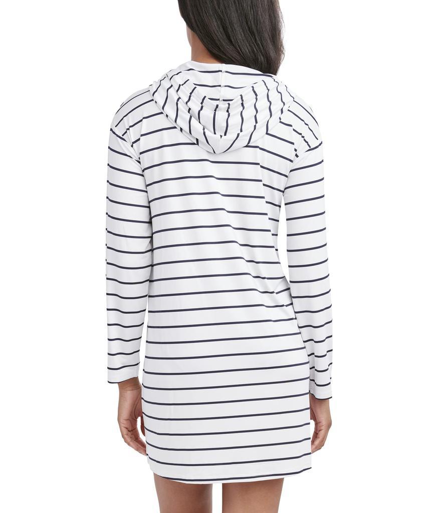 商品Nautica|Catch Stripe Hoodie Cover-Up,价格¥727,第4张图片详细描述