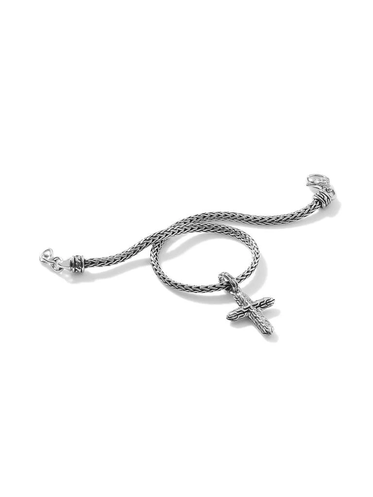 商品John Hardy|Classic Chain Sterling Silver Cross Charm Mini-Chain Bracelet,价格¥3566,第4张图片详细描述