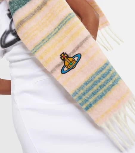 商品Vivienne Westwood|Striped alpaca and wool-blend scarf,价格¥2089,第2张图片详细描述