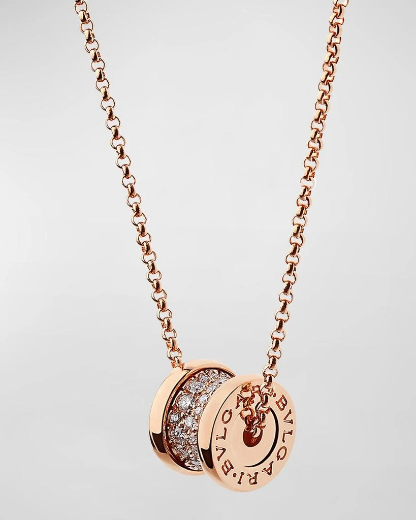 商品BVLGARI|B.Zero1 18k Rose Gold Diamond Charm Necklace,价格¥35526,第1张图片