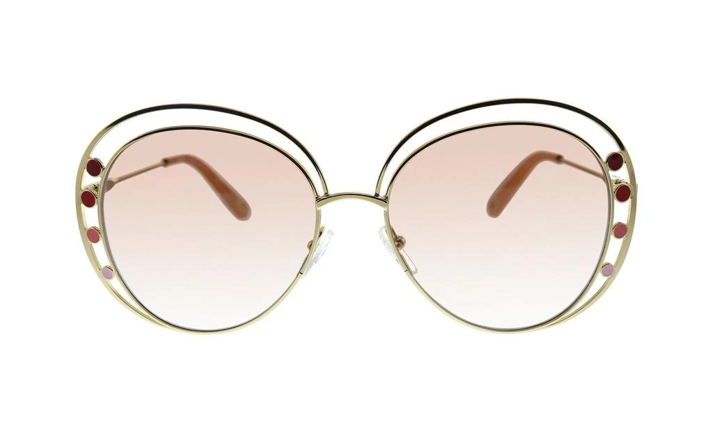 商品Chloé|Chloe CE169S Gold Aviator Sunglasses,价格¥554,第1张图片