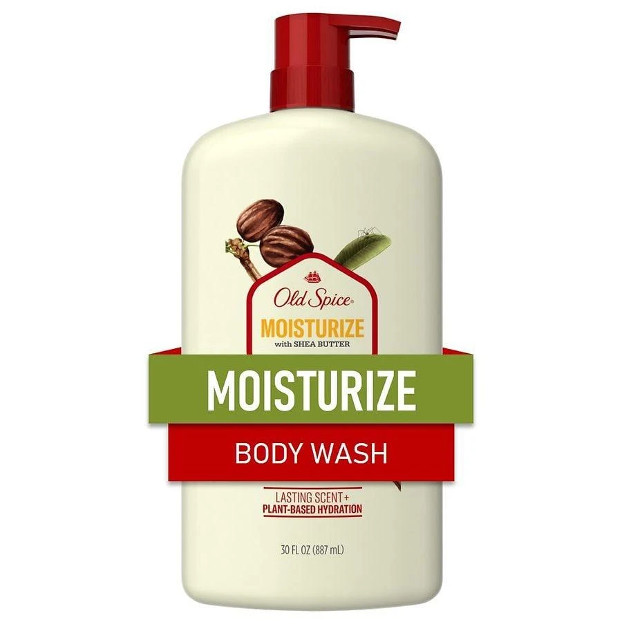 商品Old Spice|Men's Body Wash Moisturize with Shea Butter, 24/7 Moisturization Fresh,价格¥81,第1张图片