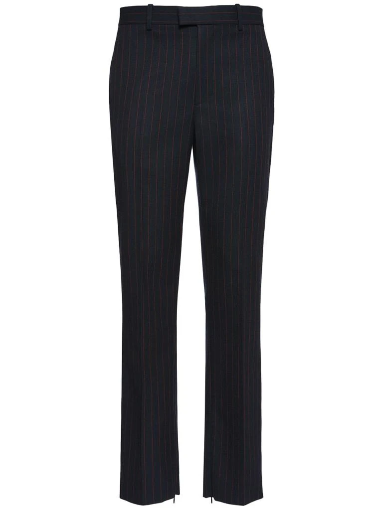 商品Bottega Veneta|Pinstripe Wool Slim Leg Pants,价格¥13038,第1张图片